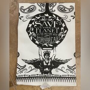 Junk Gypsy Tea Towel Black and White Kitchen Towel